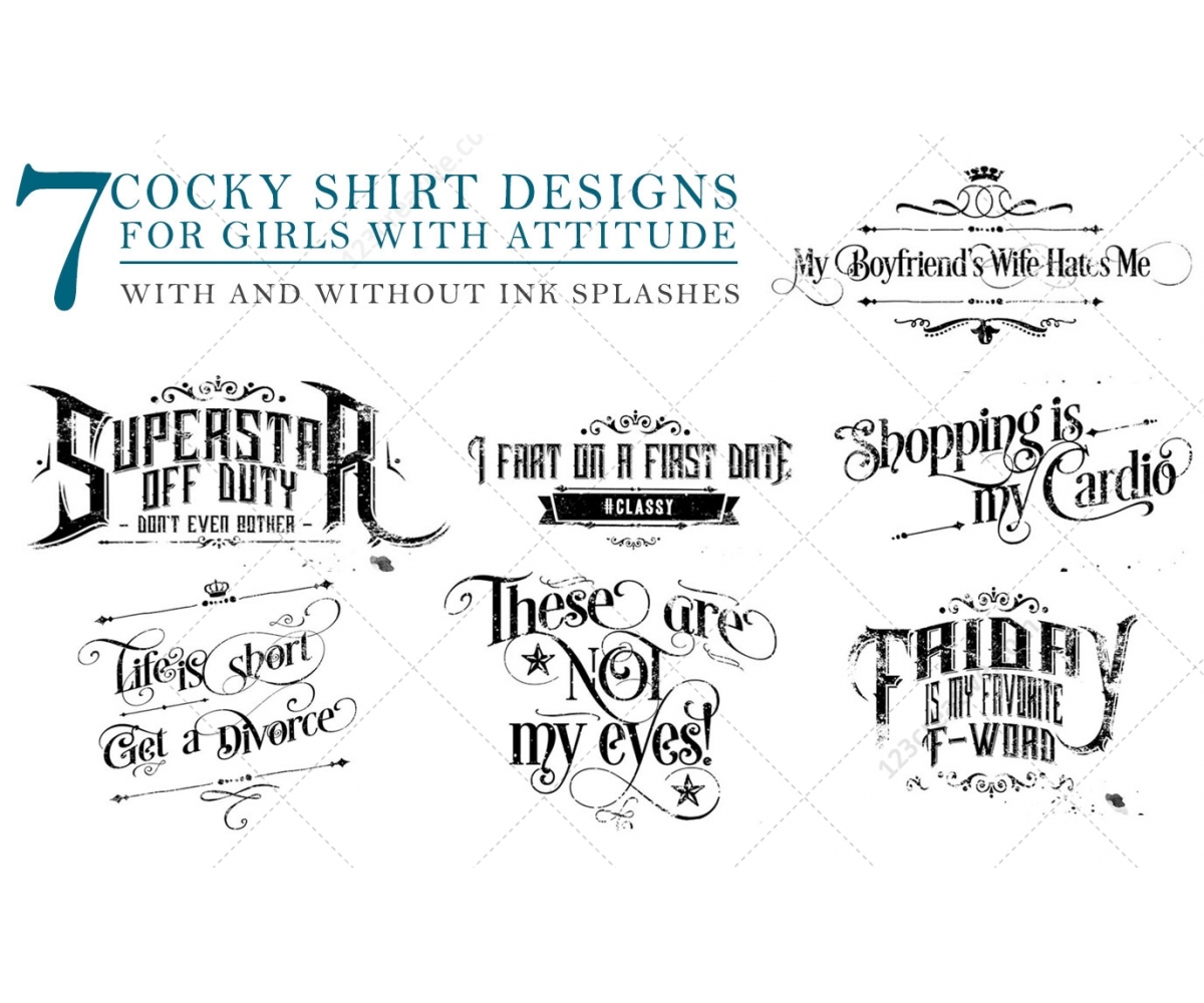 Typography Tshirt design templates for girls shirt title design