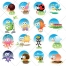 Cute animals vector pack, small animal vectors