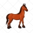 Horse vector - color vector