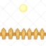Fence vector, sun vector