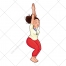 Yoga vector, gym vector, gymnastics, color vector