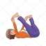 Yoga vector, yoga pose, color illustration