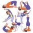 Yoga vector pack, sport vector, fitnes, pilates, training, clothing, cloth
