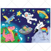 Space vector pack, color illustration, cosmos, universe, cartoon