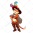 Story vector, puss in boots vector, cat vector, tomcat, character, fairy tale