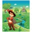 Story vector pack , fairy tale vector, landscape illustration, cartoon, color background