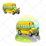 Bus vector, bus illustration, cartoon 