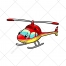 Helicopter, airplane vector, illustration, aircraft, plane