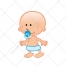 Baby vector, little boy, little girl vector, cute, cartoon