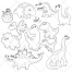 Dinosaurs vector pack, dinosaur vector, cartoon, child background