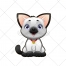 cute animal, cat vector, cartoon, kitty, kitten
