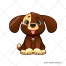 Cute animal, doggie vector, dog illustration