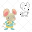 Mouse vector, pet vector, cute animal, cartoon