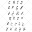 font vectors, alphabet vector, handwritting font