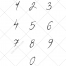 number vector, element, handwritten font