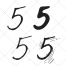 number vector, numbers, thin font, bold font, vectors, commercial