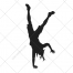 silhouettes, human, people, vector, silhouette, dance