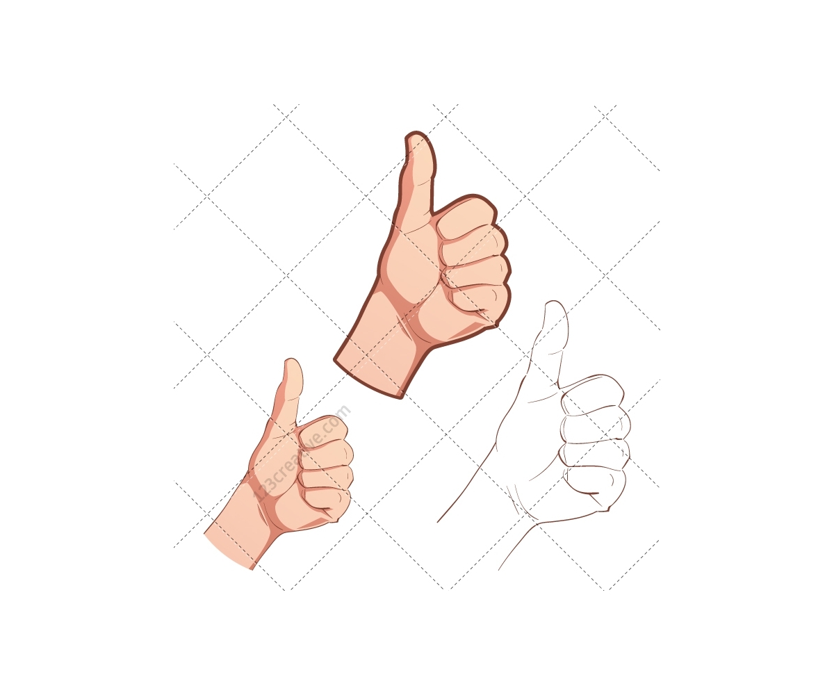 Hand vector pack - various hand pose, pointing finger, gesture