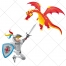 knight vector, dragon vector, buy vector  for commercial use
