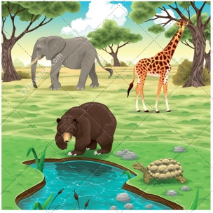 Safari illustration vectors
