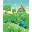 story illustration, fairy tale vector, landscape vector, castle vector