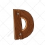 Alphabet vector, letter, wooden font, vector component