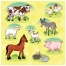 farm animals vector, vector component, livestock vector, sheep vector, cow vector, rabbit vector, horse vector, pig vector
