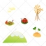 ladybird vector, ladybug vector, leaf vector, windmill vector, hill vector,cloud vector, shamrock vector
