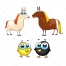 horse vector, chick vector, chicken vector, horse illustration, cartoon animal vector, farm animal vector, cute farm animal
