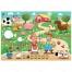 farm illustration, farm vector, cartoon vector background, children vector background, meadow with farm animals illustration buy