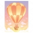air balloon vector, pig vector, piggy vector, piglet vector, cartoon pig vector, balloon vector, hot air balloon vector