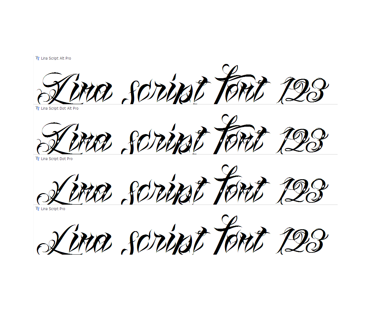 Script tattoo font family - calligraphy tattoo fonts, cursive tattoo fonts,  swash, decorative