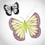 hand drawn butterfly vector, butterflies vector art, butterfly wings, butterfly silhouette