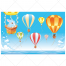 cute, tiny bunnies, air balloon, illustration pack, color vector, bunny in basket, gear vector, flying balloon, colored vector, 