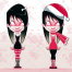 scary vector, christmas girl, cemetery, zombie boy, grave, boy vector, zombie girl, skeleton with a scythe, zombie girl, 