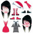 scary vector, christmas girl, cemetery, zombie boy, grave, boy vector, zombie girl, skeleton with a scythe, zombie girl, 