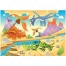 dinosaur illustration, crazy dinosaur, crazy dino, color vector, prehistoric vector, children background vector