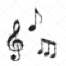 note vector, music note vector, musical note vector, music note vectors, musical note vectors, clef vector