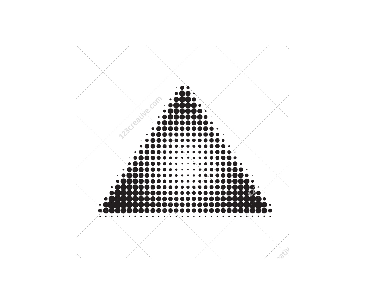 Halftone graphic elements and shapes - vector pack