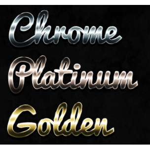 6 Shiny metal styles pack