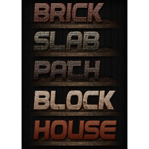 9 Brick styles for Photoshop