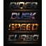 chrome styles for photoshop, biker, gold styles, shiny text effects, metallic styles, metal text layer