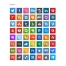 square icons, Apple, Windows, Joomla, Flash, Dreamweaver, inDesign, Illustrator, Photoshop