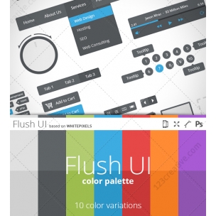 Flush UI - flat user interface
