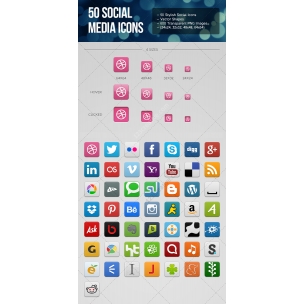 50 Social Media Icons