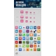 social media icons, square icons, website icon set