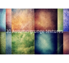 30 Autumn grunge texture pack (digitized)