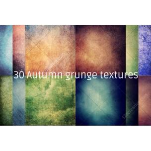 30 Autumn grunge texture pack (digitized)