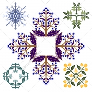 floral ornament vectors