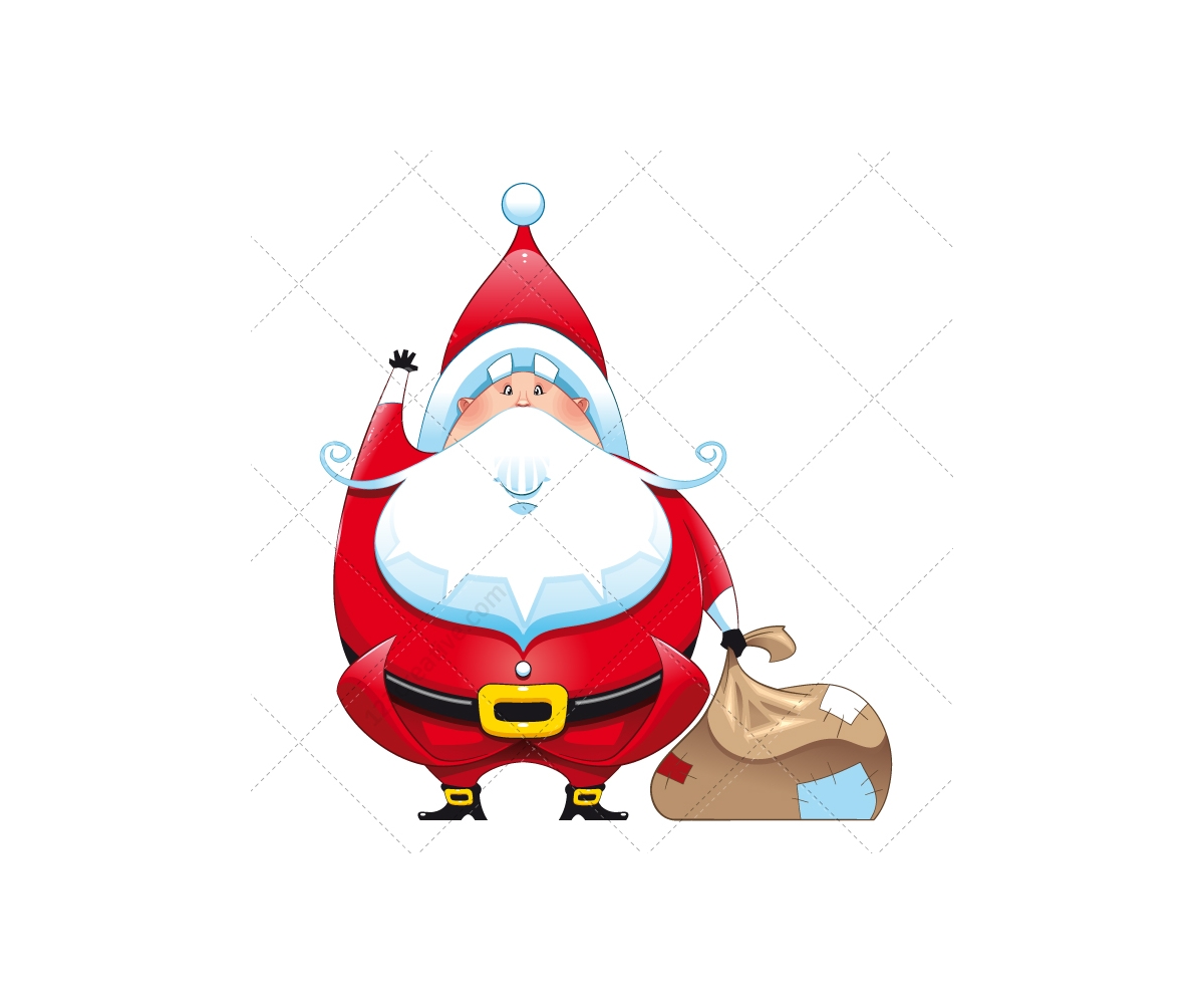 Santa Claus vector pack - various Santa characters, christmas vector